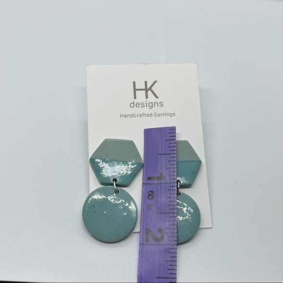 Glossy Handmade Clay Earrings - Picture 11 of 12